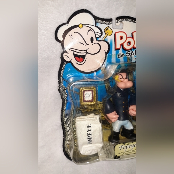 Popeye The Sailor Man Action Figure! Includes 5 accessories 2001 MEZCO TOYS New - Picture 4 of 12